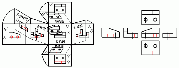 第三角画法图纸图片