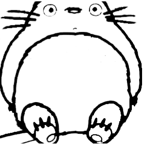 想要一张龙猫正面的图片