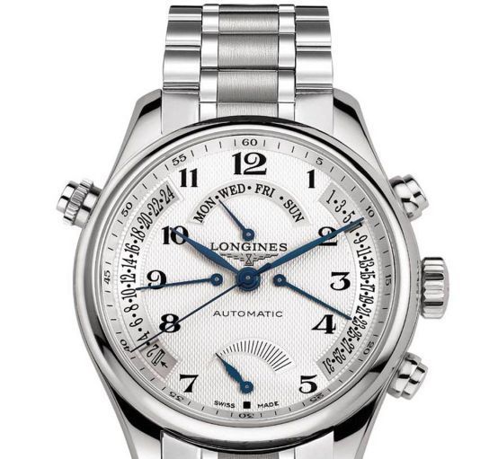 浪琴六针机械机械手表怎么调