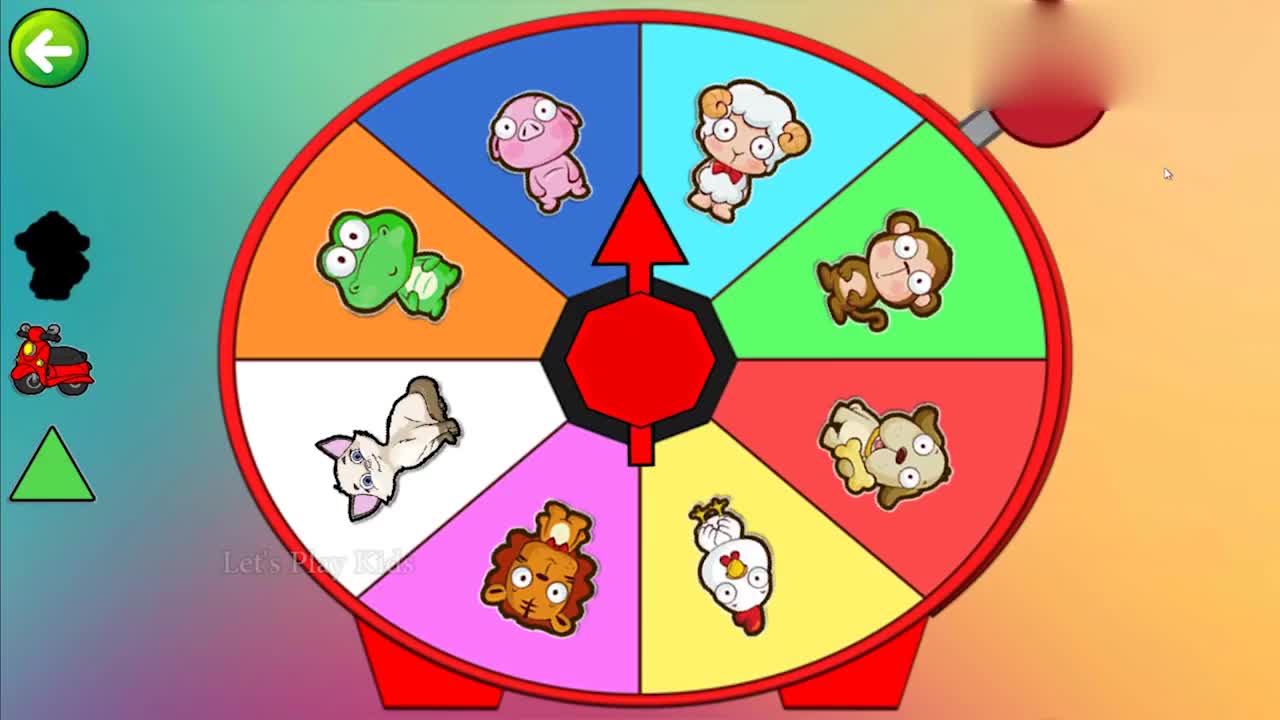 幼 儿英文启蒙:用转盘 学习动物名称和声音