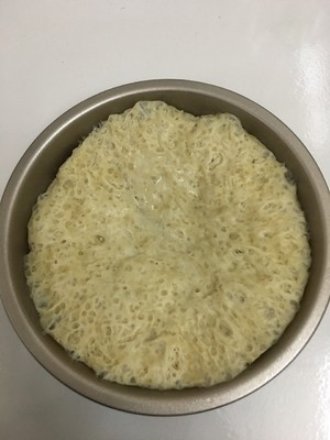 蒸熟的面筋是这样的蜂窝状