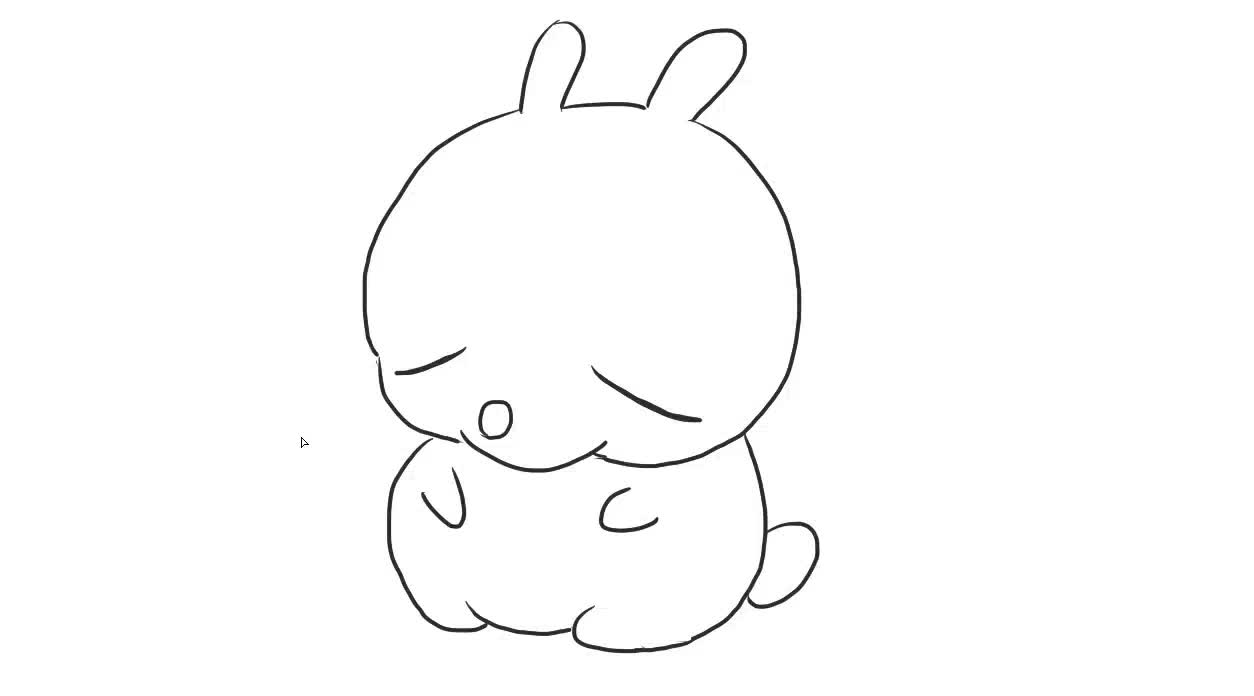 b>流氓兔 /b>儿童亲子简笔画