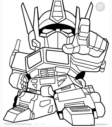 最简单的擎天柱简笔画怎么画