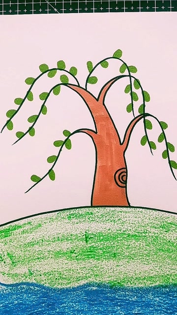 柳树简笔画喜欢吗?
