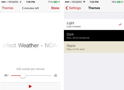 Velocity另类应用帮助你提升英文阅读速度
