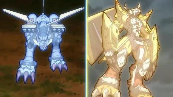 数码宝贝大冒险tri:奥米加兽vs阿尔法兽,最强皇家骑士的战斗