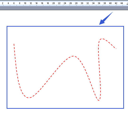 如何用word2003畫虛線的曲線圖?