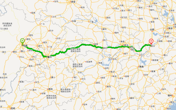 346国道安徽线路图公里图片