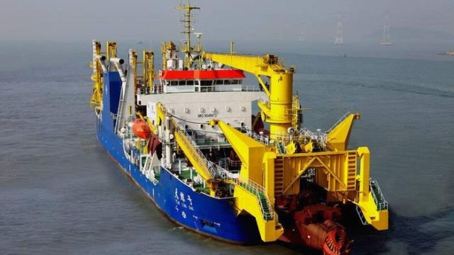 nb科技:中国逆天设备,中国最大的 挖沙船,造岛神器天鲸号!