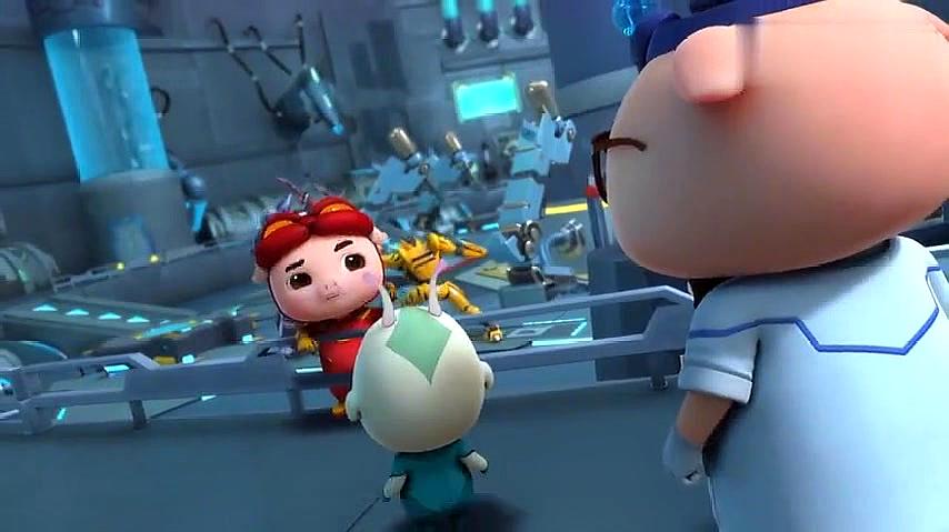 猪猪侠:超能钢齿虎太厉害了,对付阿五,像逗小孩一样!