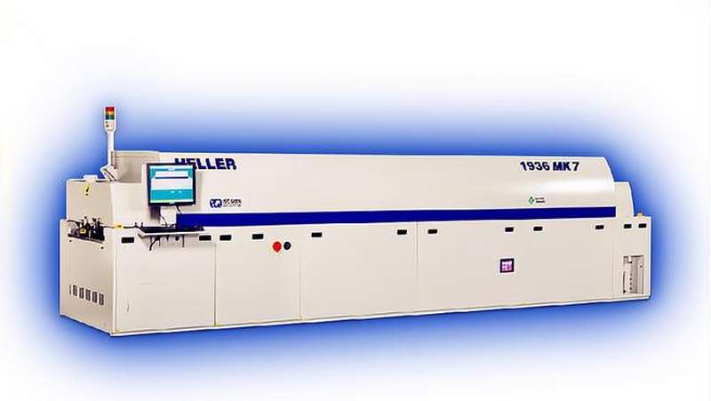 美国进口 heller回流焊1936mk7氮气 回流焊演示视频