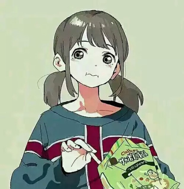 求一些二次元的头像,头发是半黑半白的那种