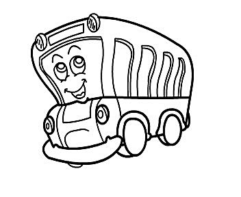 儿童幼儿卡通 简笔画 巴士儿童 简笔画 公交 车简笔画 儿童卡通画