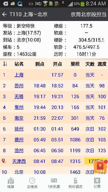 苏州至上海t110次列车硬座多少钱?