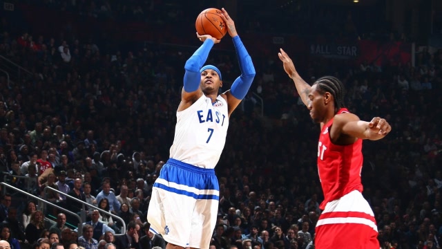 安东尼花式中距离 b>投篮 /b>混剪!甜瓜有一百种中投得分方式