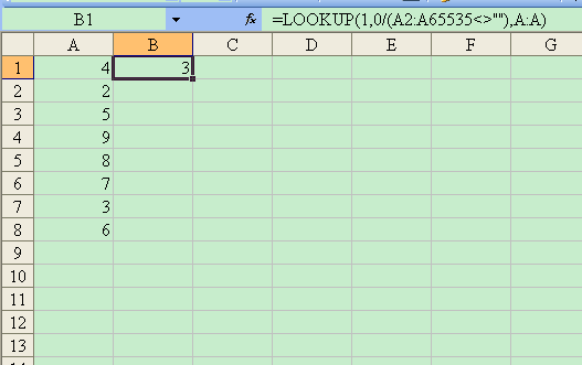 Excel问题,如何判断某列倒数第二个单元格不为空