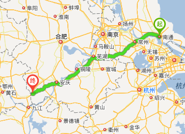 一,从地图上看,江苏省南通市位于安徽省宿松县的东北方向,如图所示