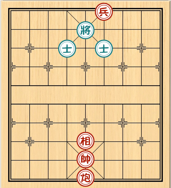 百度象棋残局261局,炮象底兵能胜双士吗