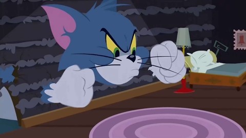 新猫和老鼠国语:杰瑞的复仇,大猫只有看着别吃东西的份