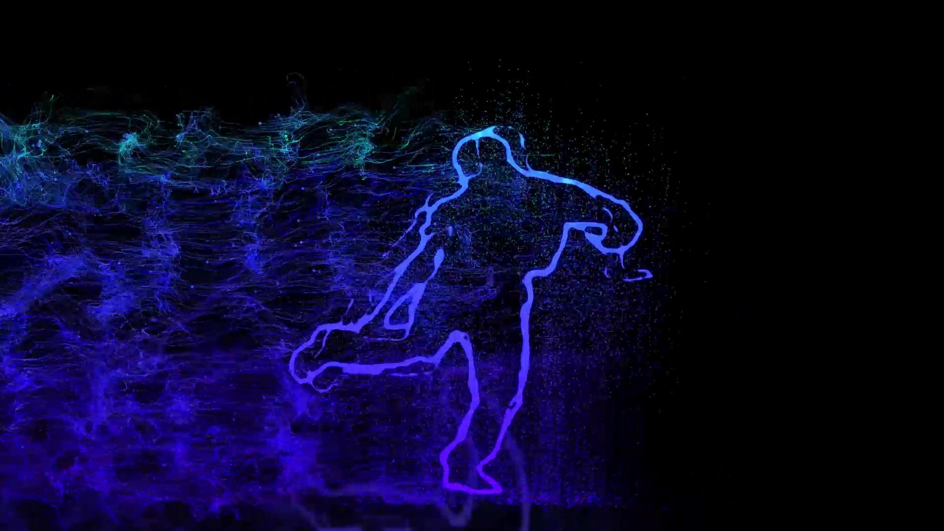 机械舞剪影摇滚ae p粒子特效视频