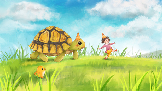 小学儿童短篇故事文字版:豪猪与乌龟