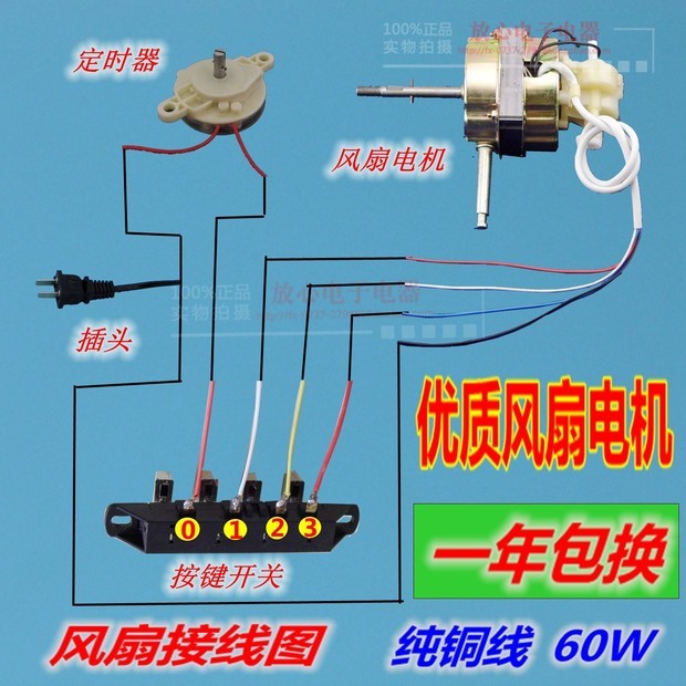 电风扇定时器拆解图图片