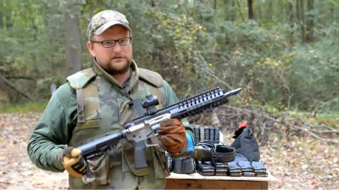 热成像测试p416突击步枪,威力确实不错