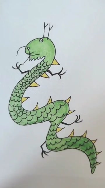 蛇变成龙,样子有点丑