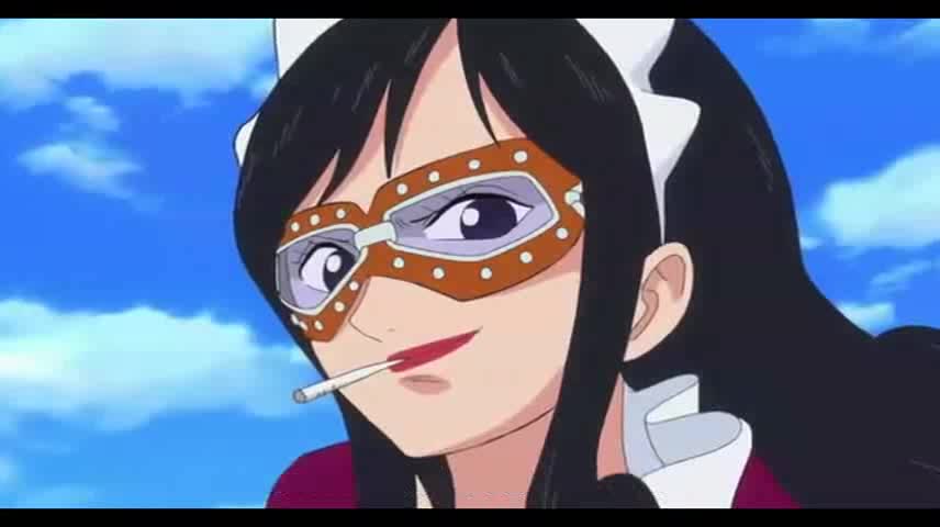 《海贼王》弗兰奇将军对baby5,这是一场武器之间的比拼