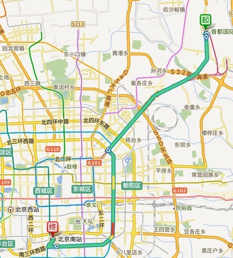 凌晨一点打车从首都机场到北京西站或者南站大约多少钱