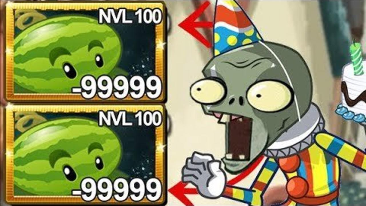 植物大战僵尸2,100级的西瓜射手如此强大