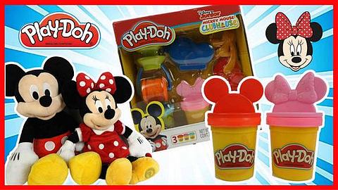 培乐多玩具米奇妙妙屋彩泥橡皮泥做米老鼠