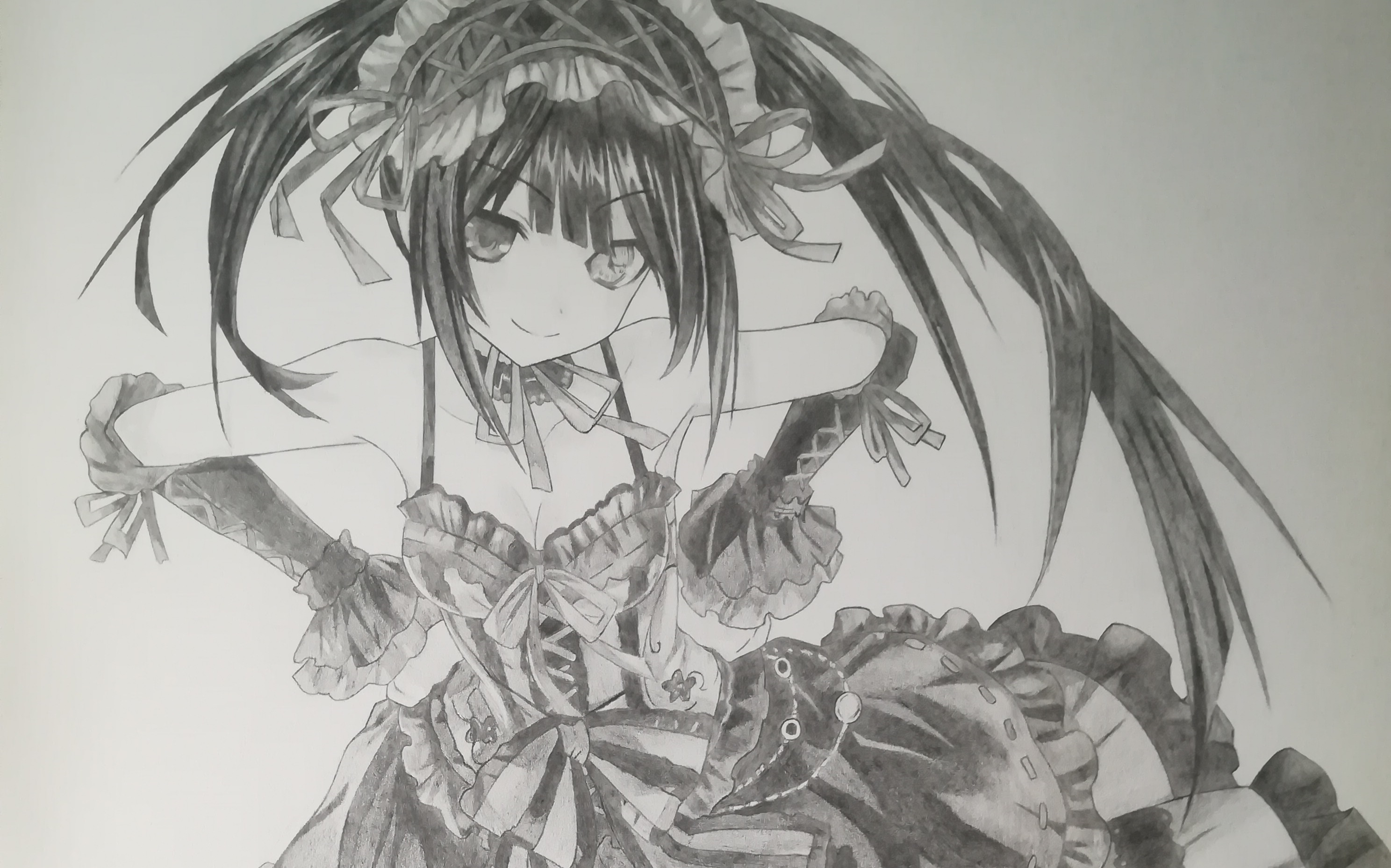 【winyi】用一支0.3 hb铅笔给狂三上色