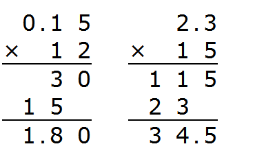 小数乘法竖式 格式图片