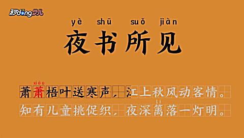 一分钟了解夜书所见