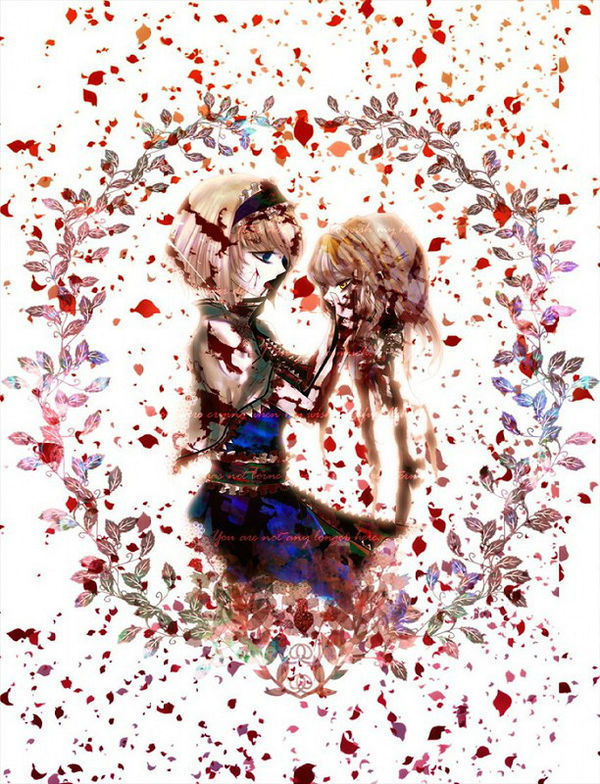 求一张动漫图片 男的亲吻穿着婚纱的女骷髅的