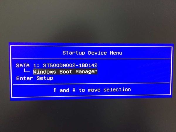 联想G50台式机按F12键出现startup device me