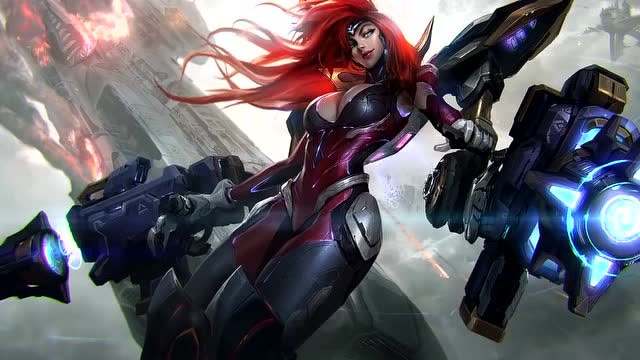 lol赏金猎人女枪cg日漫风格