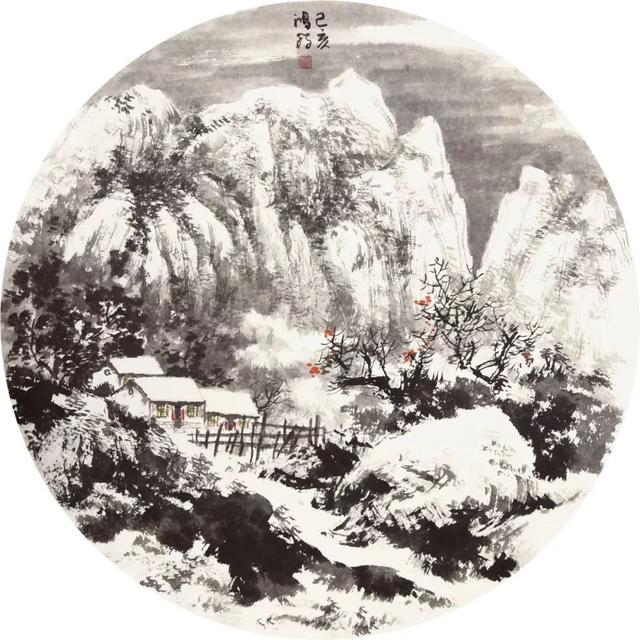 国画山水画比赛作品