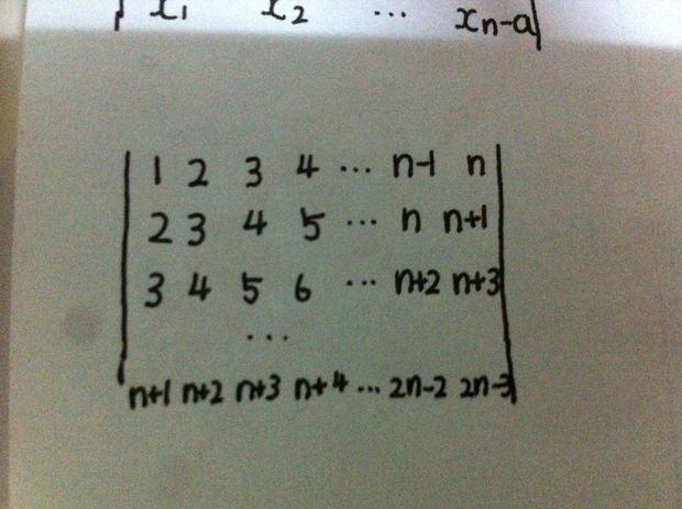 计算下列n阶行列式!