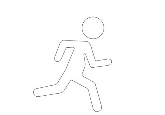 人跑步的简笔画