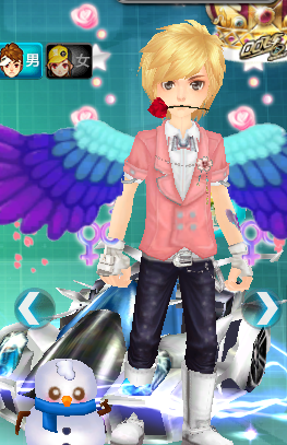 qq飞车搭配衣服 男生