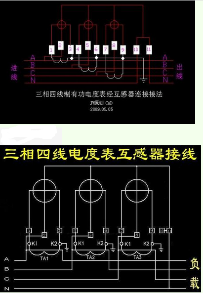 3相4线电表接电流互感器有几种接法啊?