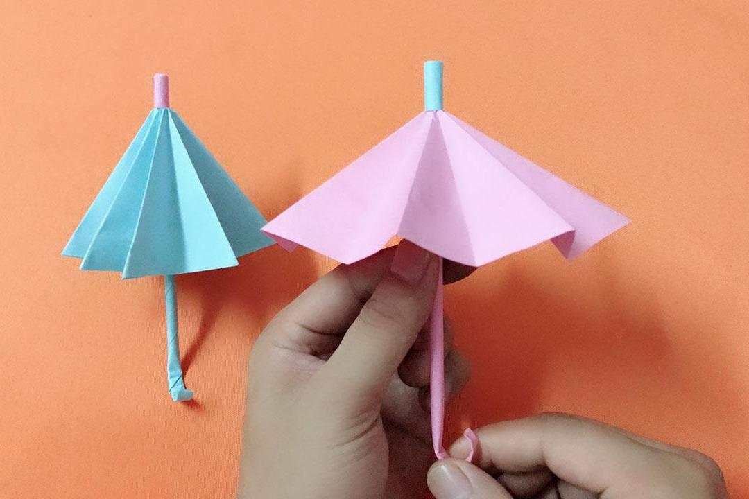视频:很漂亮的立体雨伞折纸,简单易学还可以开合,详细视频教程!