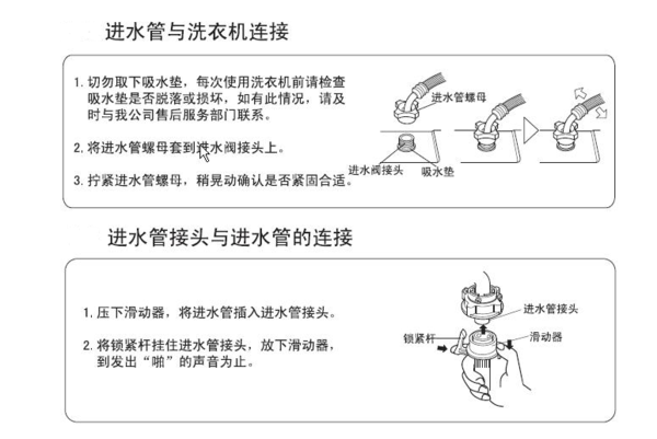 冷热水龙头怎么接全自动洗衣机,接洗衣服的普通进水口.