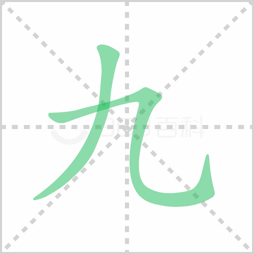 九的解释读音部首组词