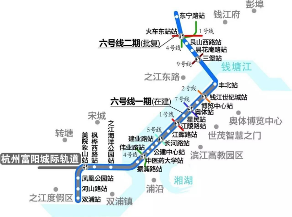 杭州将再添一条地铁线路分段建设从杭州到富阳也可以坐地铁是吗