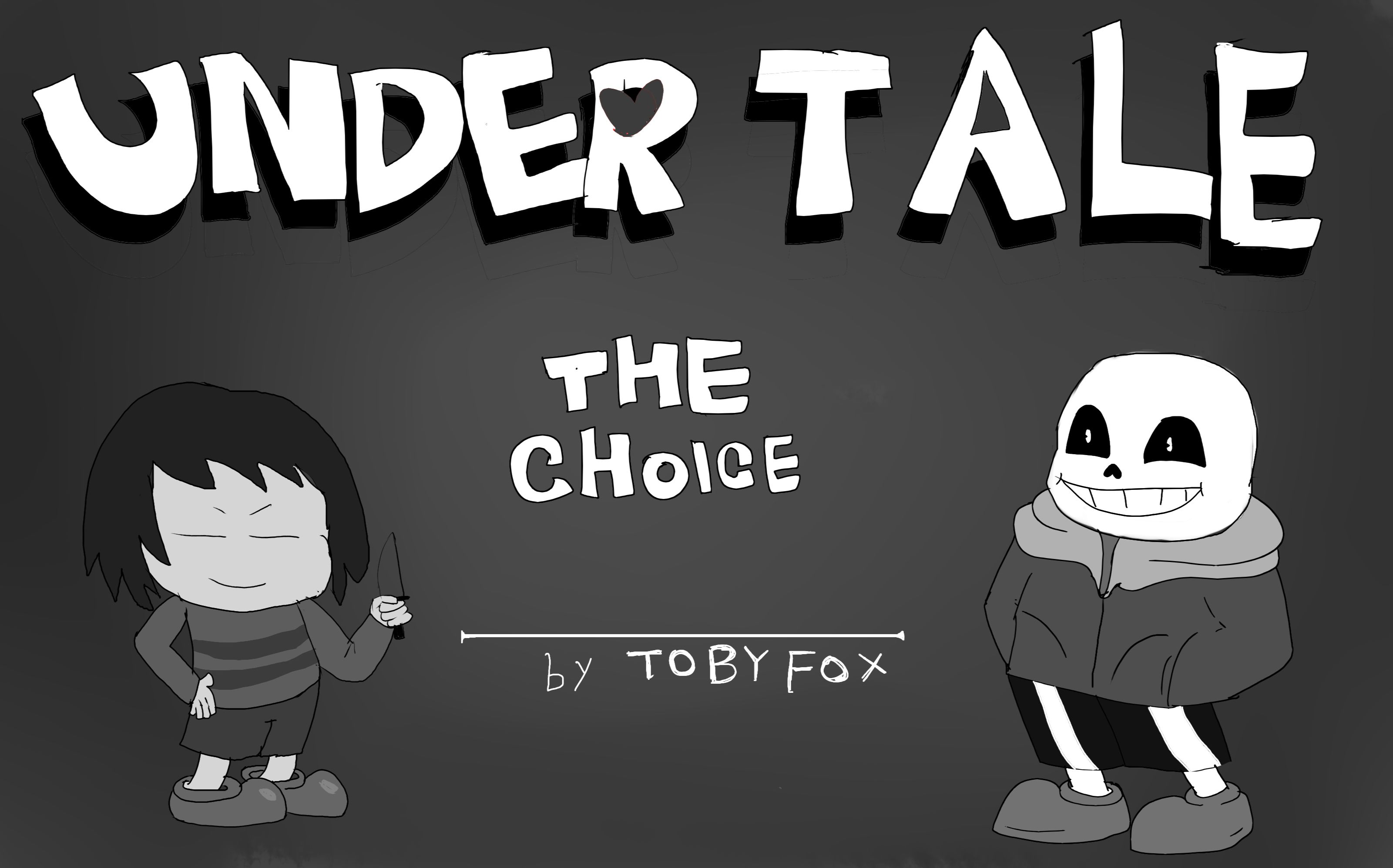 【动画】用黑白画风打开传说之下(undertale)