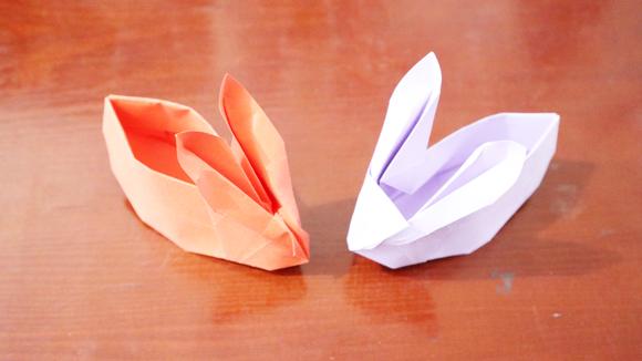 视频:教你 折纸可爱的小兔子收纳盒,做法很简单,幼儿园小朋友都学的会