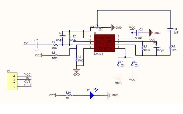 lm358电压放大电路 此图放大交流信号还是直流信号?